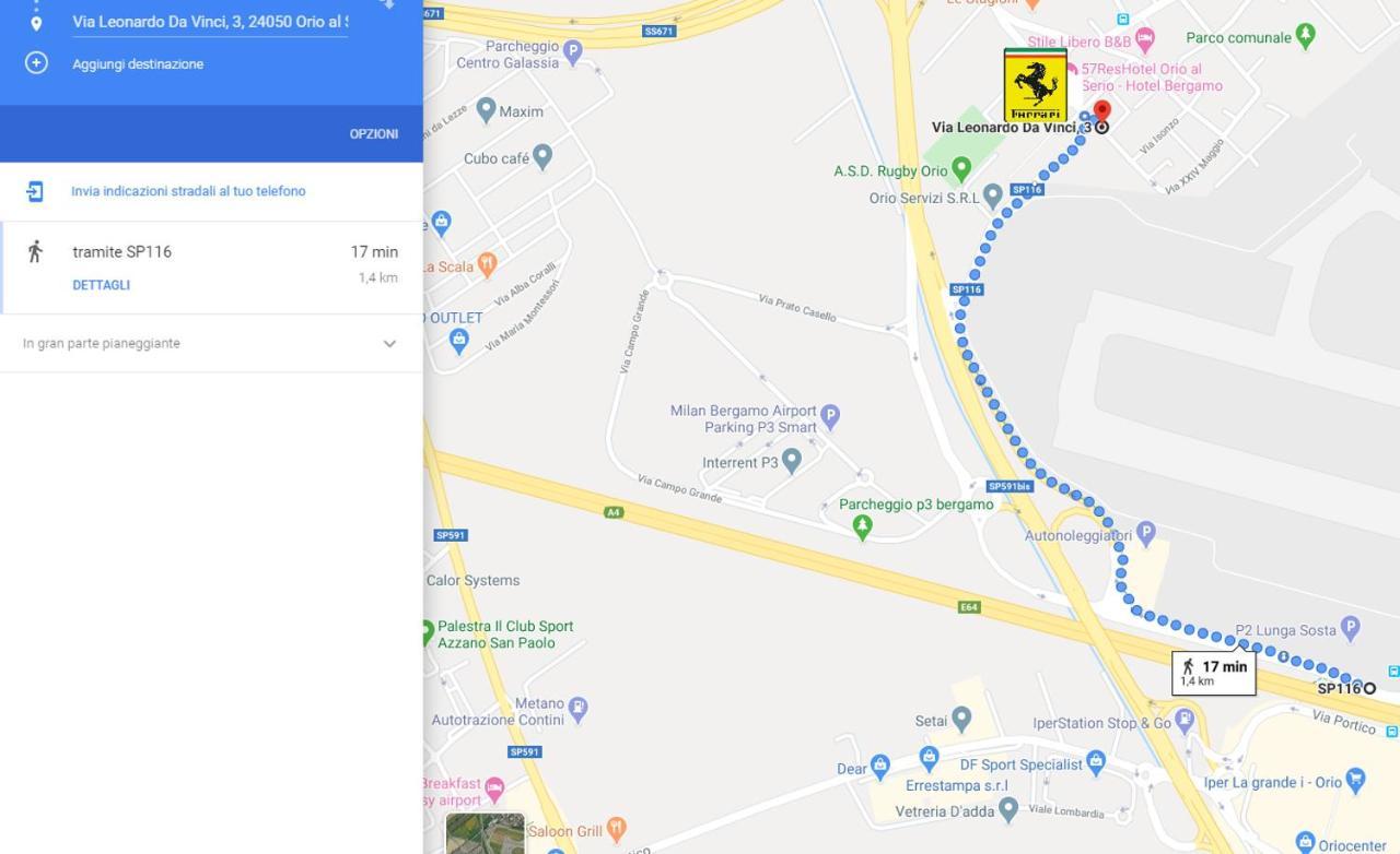 奥里奥阿塞里奥 Ferrari Formula 1酒店 外观 照片